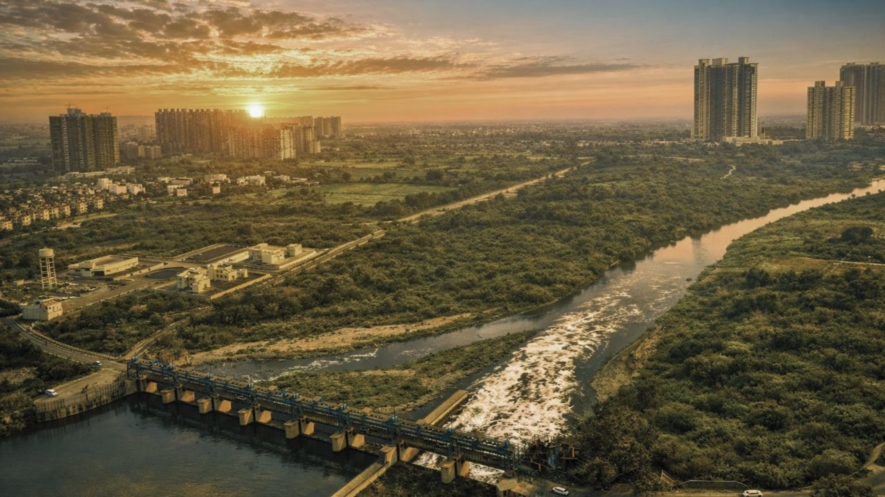 4 lane Hindon bridge Ghaziabad