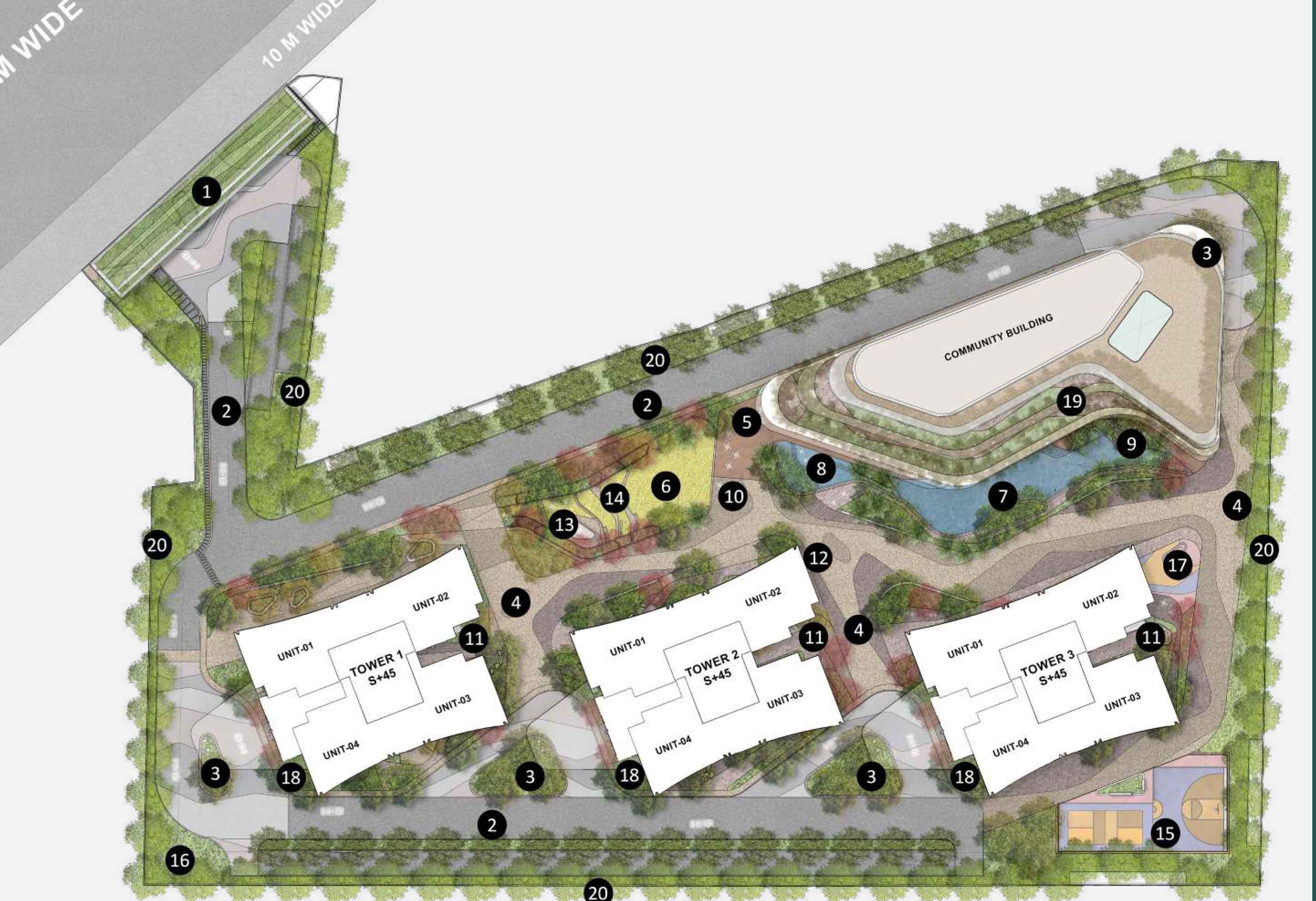 Experion The Trillion Site Plan